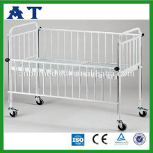 New baby bed stainless steel frame hospital baby bassinet